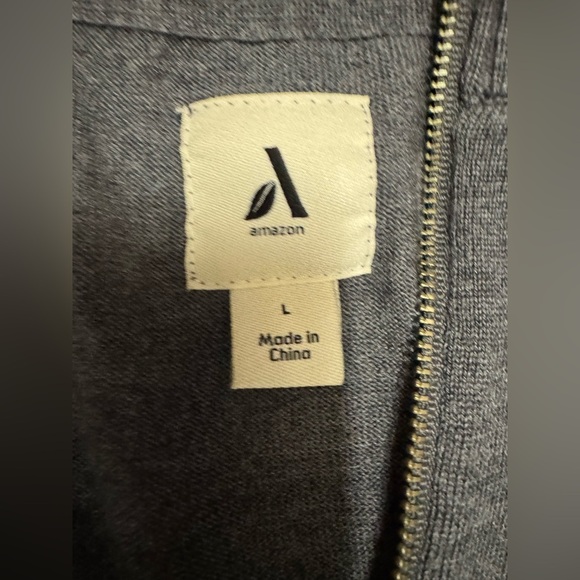 Men's merino wool Gray Sweater - Picture 3 of 6